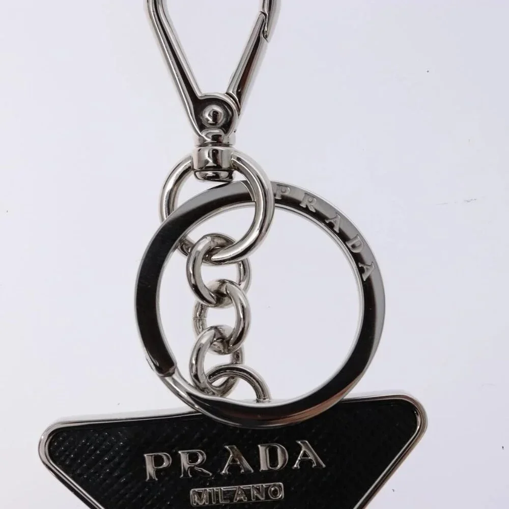 PRADA Key Charm metal Silver Auth